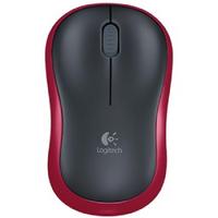 LOGITECH M185 NANO MOUSE KABLSZ BLACK/RED 910-002237